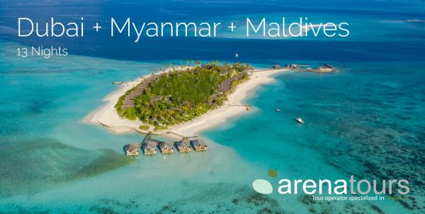 viaje combinado dubai + myanmar + maldivas